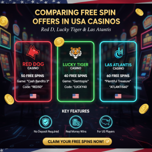 Comparing Red Dog, Lucky Tiger, and Las Atlantis Free Spin Offers Зобр 2 - запис
