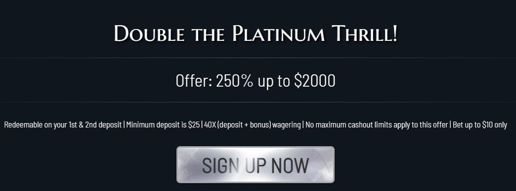 Bonuses & Promotions at Platinum Reels