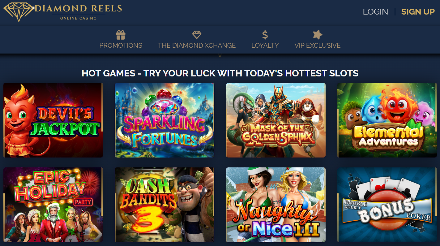 Diamond reels casino games