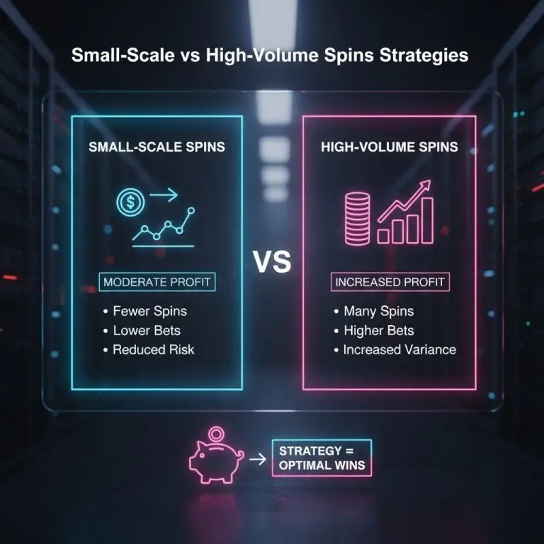 Small-Scale vs High-Volume Spins Strategies Зобр - запис